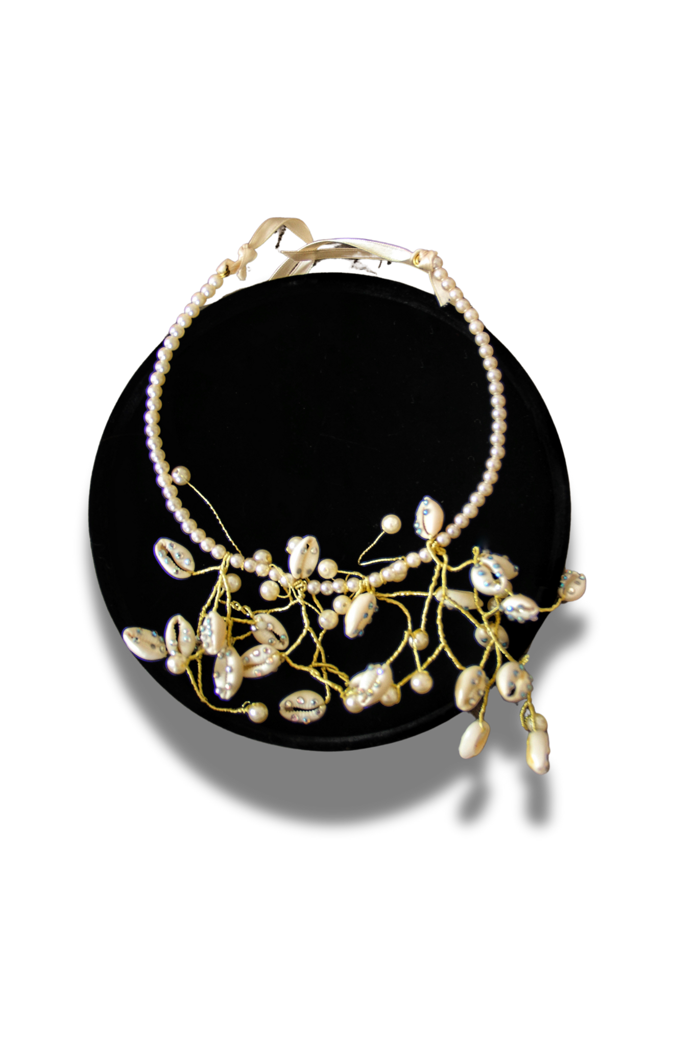 SKY – Bijou de tête perlé | Collection Strass & Cauries