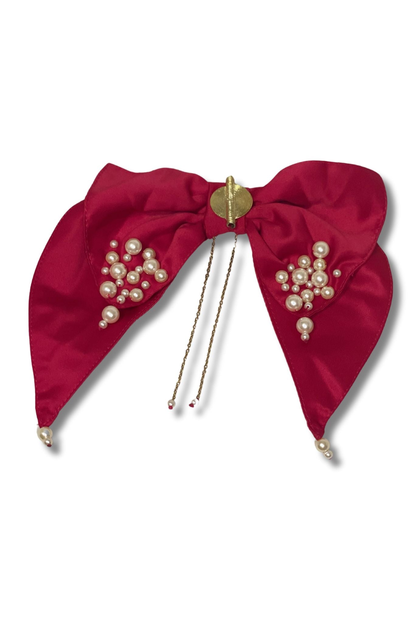 Noeud brodé de perles et de bijou anka - édition artisanale