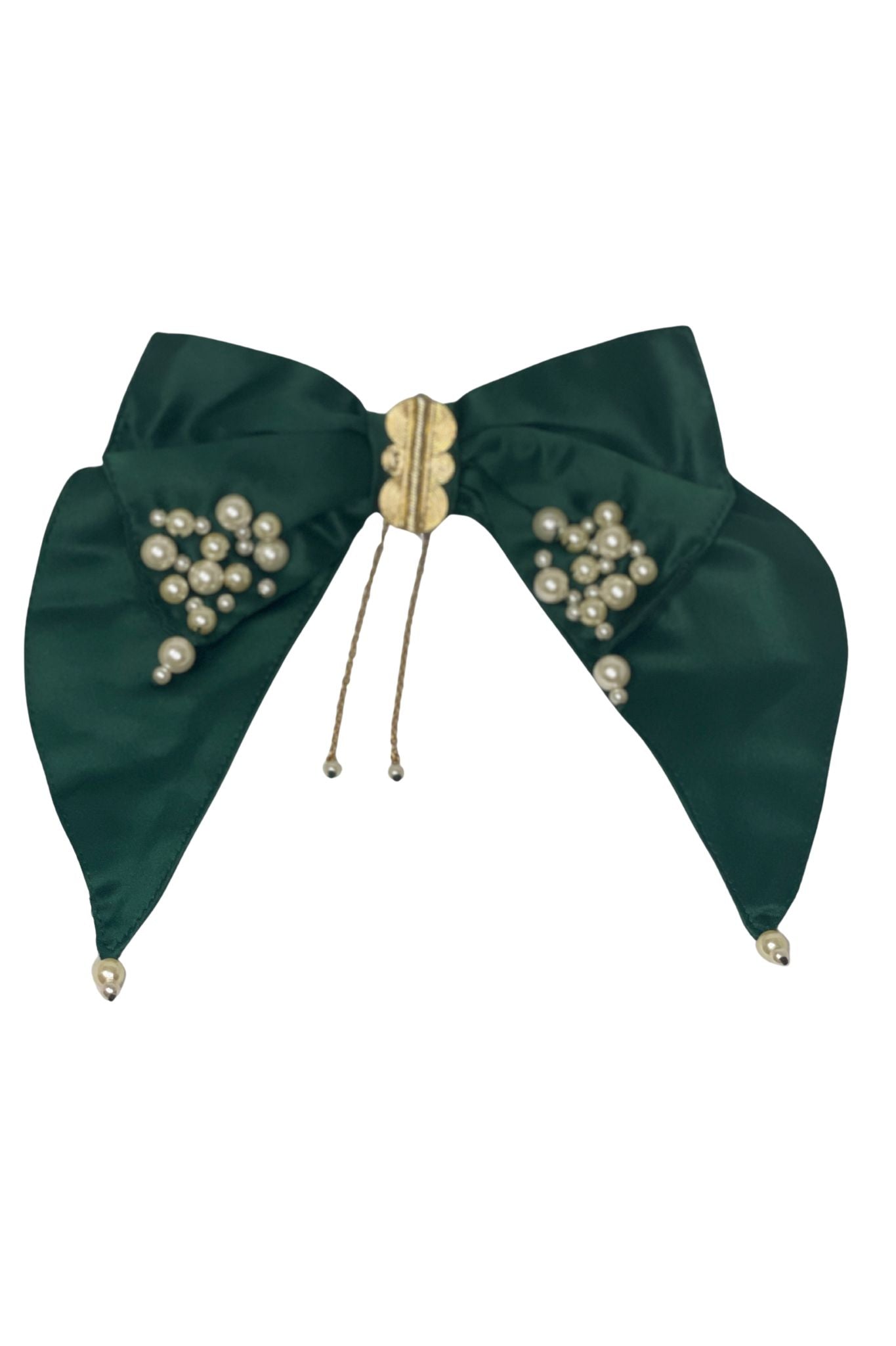 Noeud brodé de perles et de bijou anka - édition artisanale