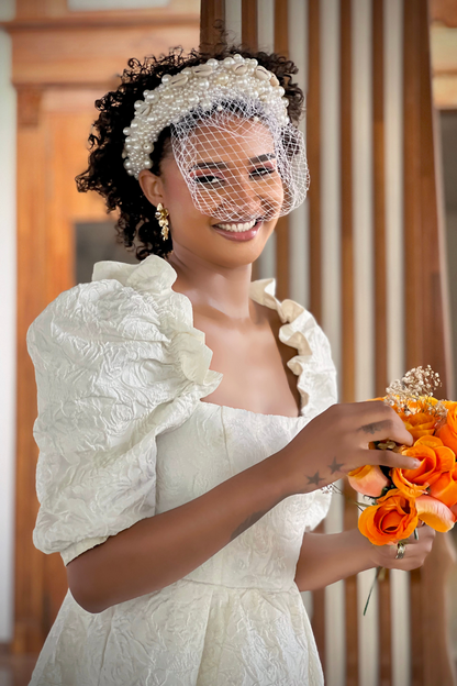 ALBA– Bijou de tête perlé | Collection Noble Eclat Wedding Collection 2025