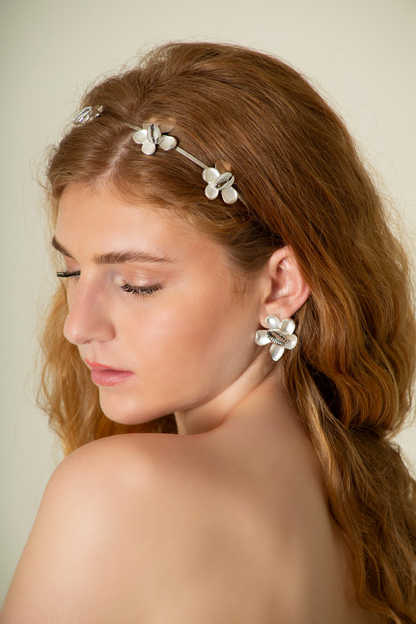 Mimi - boucle d'oreille argentée