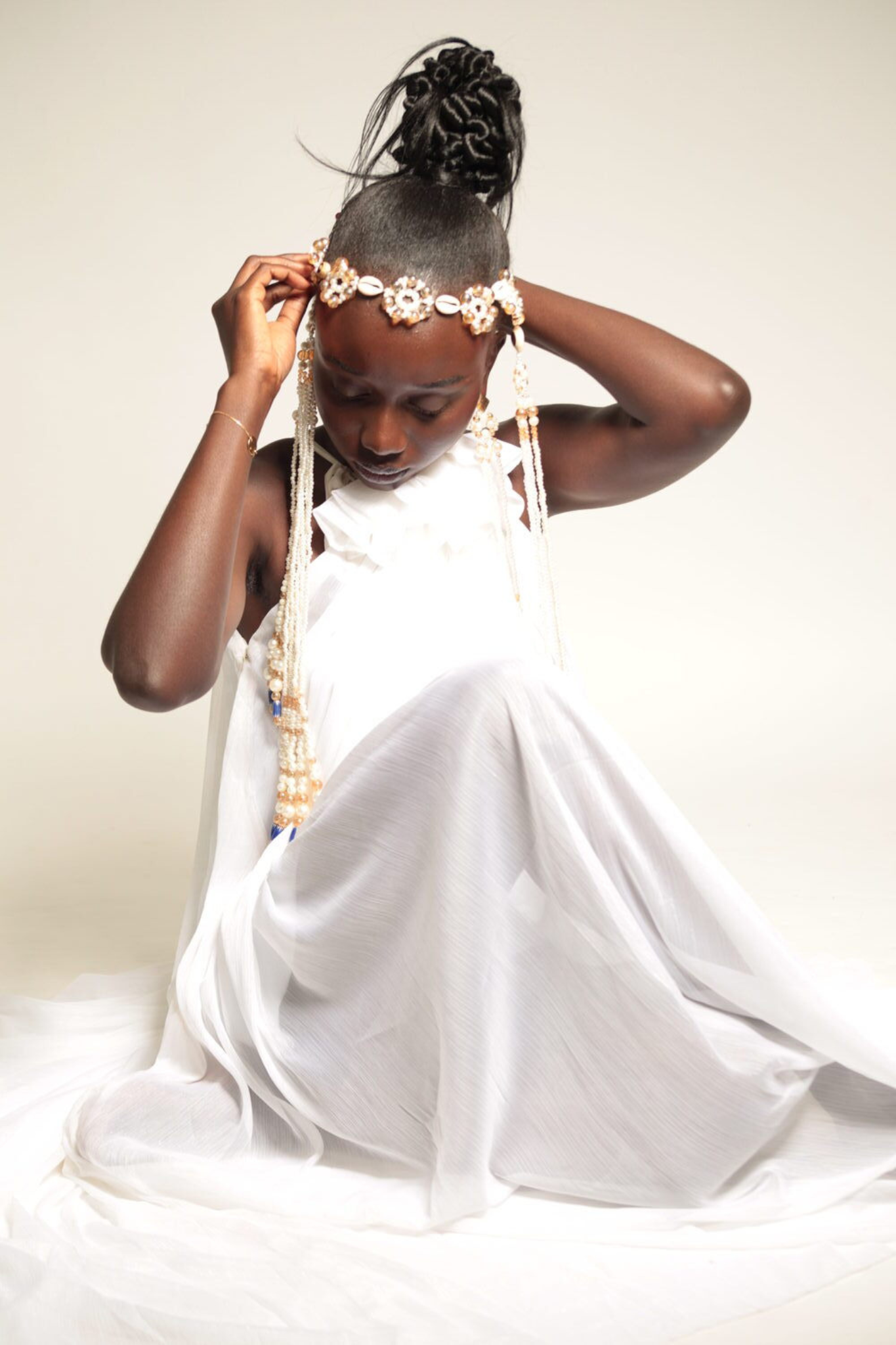 Mira - bijoux de tête et boucle d'oreille