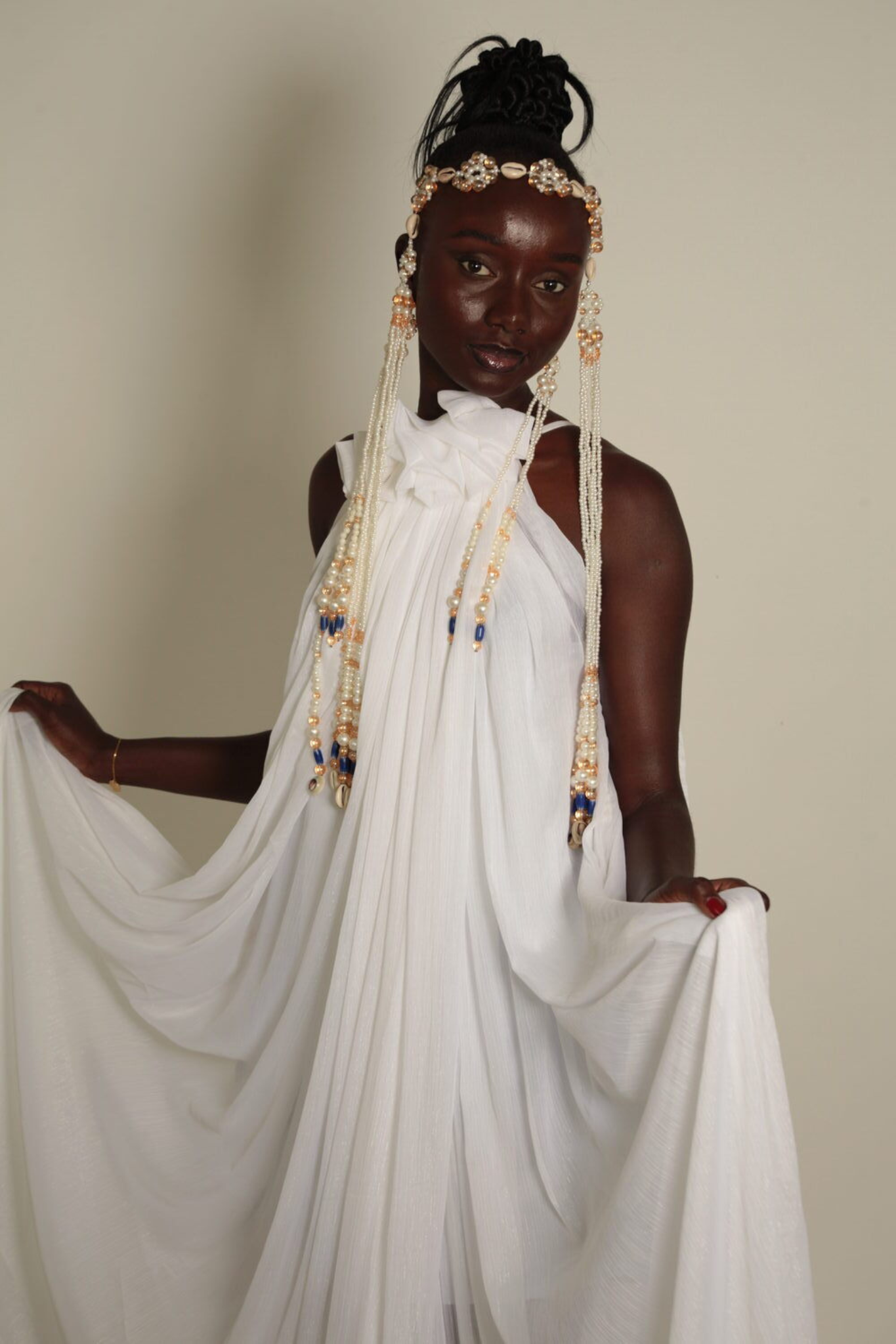 Mira - bijoux de tête et boucle d'oreille
