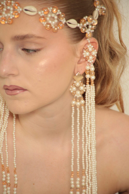 Mira - bijoux de tête et boucle d'oreille