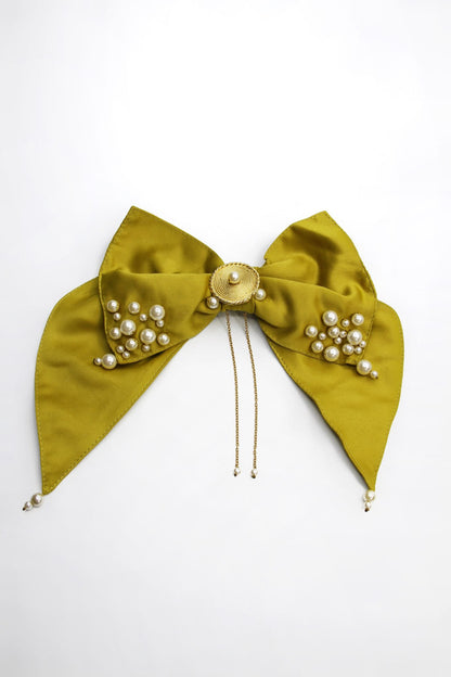 Noeud brodé de perles et de bijou anka - édition artisanale